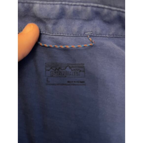 Patagonia Blue Polo Size Large - Picture 3 of 7